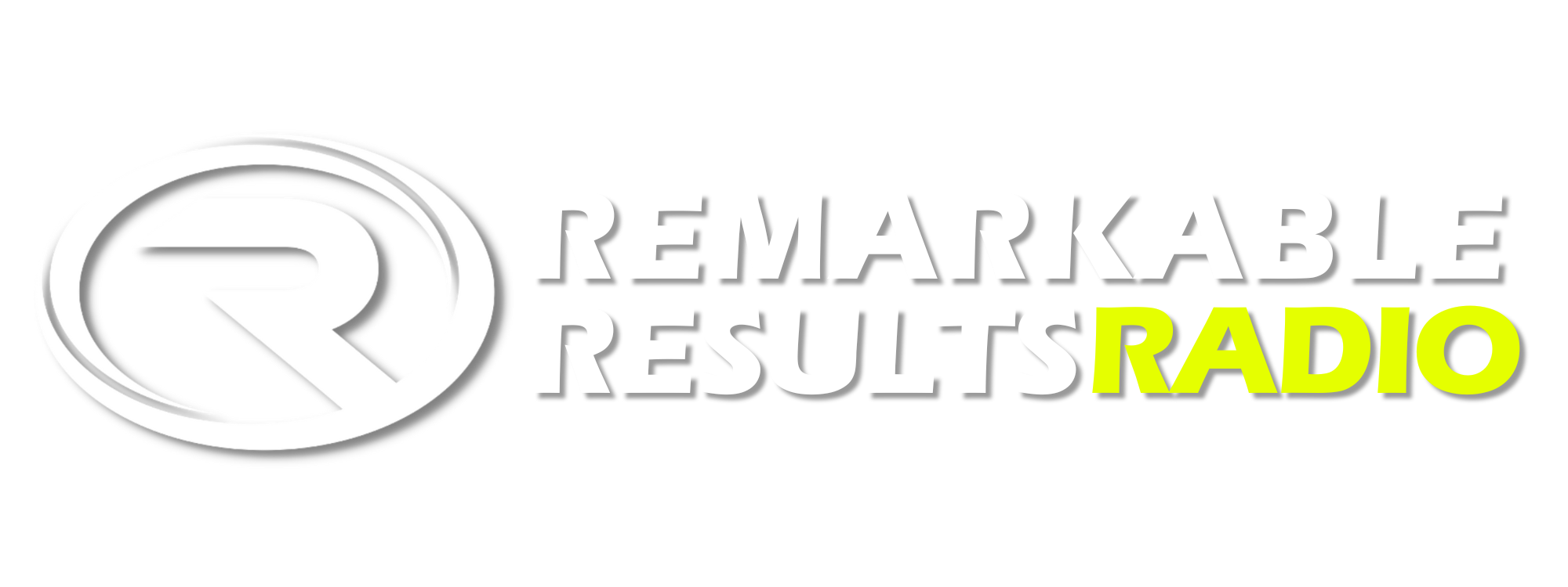 RRR Logo Shadows White